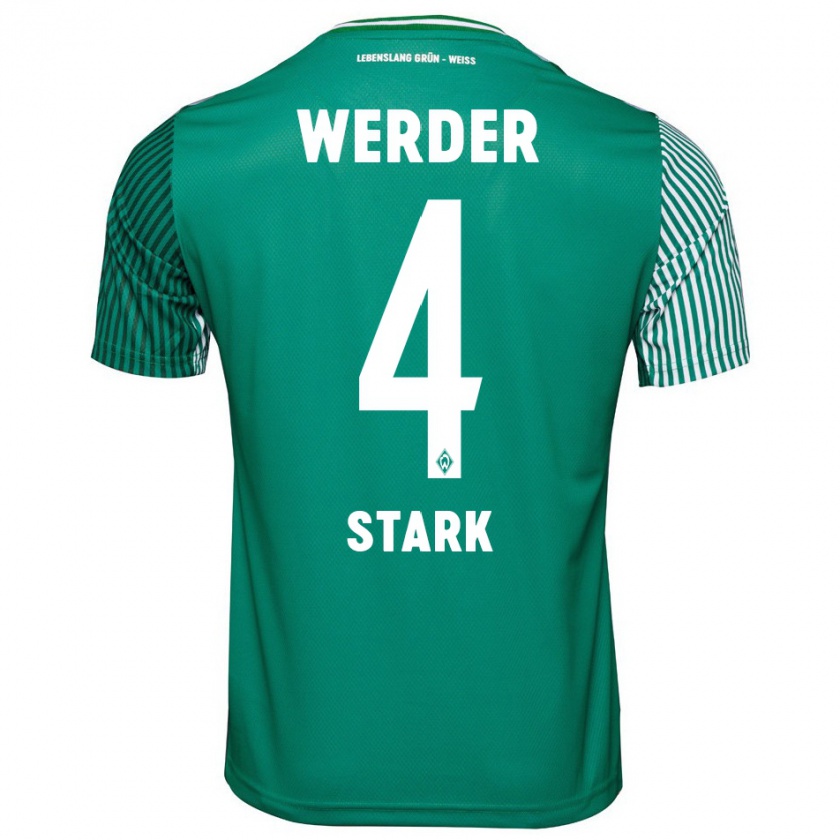 Kandiny Bambino Maglia Niklas Stark #4 Verde Kit Gara Home 2023/24 Maglietta