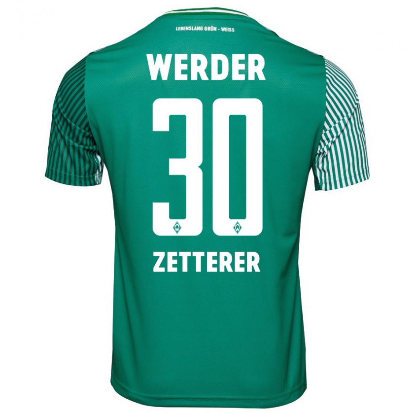 Kandiny Bambino Maglia Michael Zetterer #30 Verde Kit Gara Home 2023/24 Maglietta