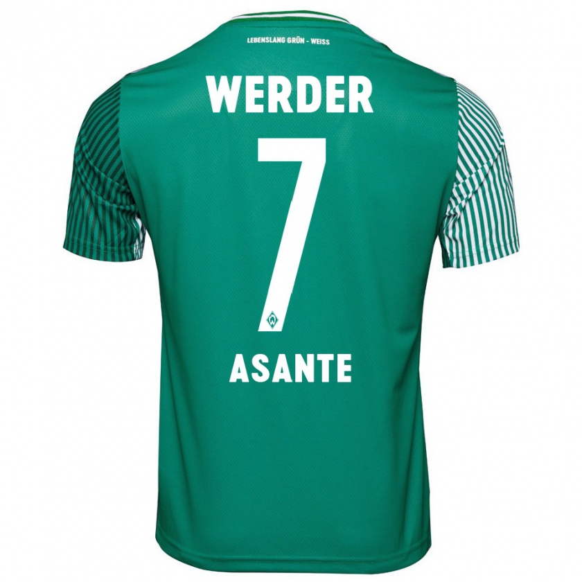 Kandiny Kinder Davis Asante #7 Grün Heimtrikot Trikot 2023/24 T-Shirt Österreich