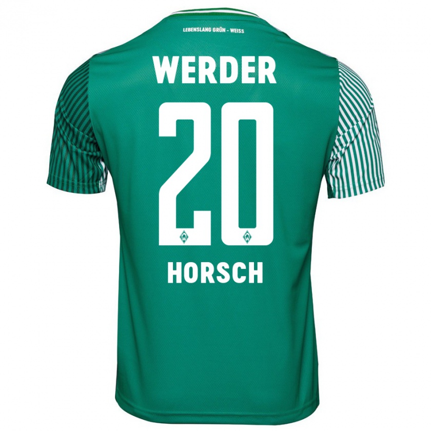 Kandiny Bambino Maglia Jonas Horsch #20 Verde Kit Gara Home 2023/24 Maglietta