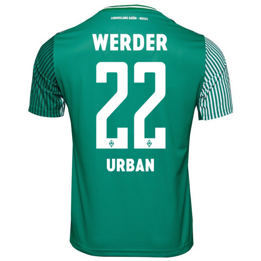 Kandiny Bambino Maglia Linus Urban #22 Verde Kit Gara Home 2023/24 Maglietta