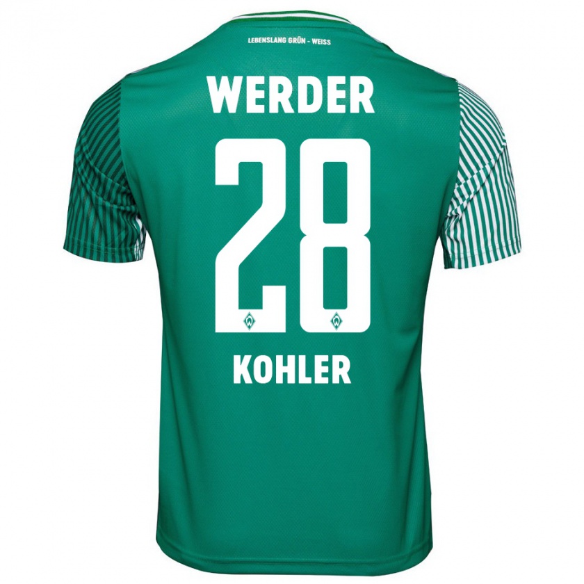 Kandiny Bambino Maglia Ethan Kohler #28 Verde Kit Gara Home 2023/24 Maglietta