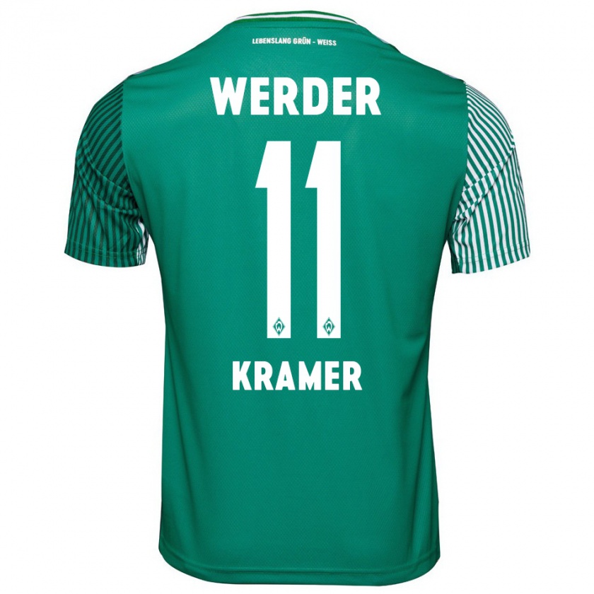 Kandiny Bambino Maglia Levi-Marinus Kramer #11 Verde Kit Gara Home 2023/24 Maglietta