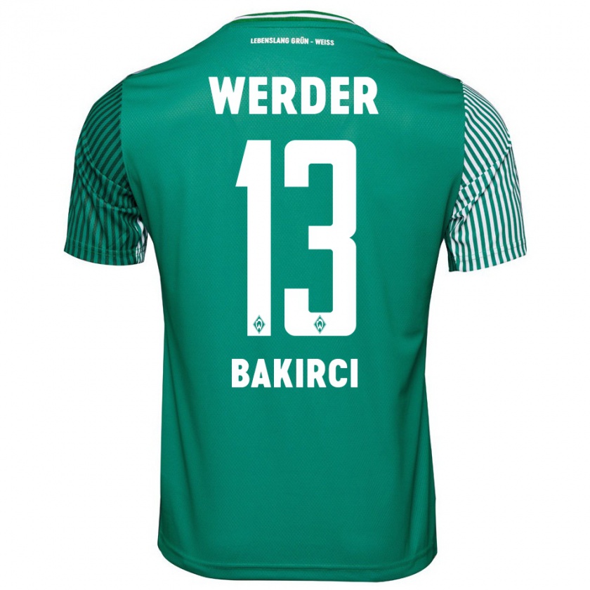 Kandiny Bambino Maglia Yunus Bakirci #13 Verde Kit Gara Home 2023/24 Maglietta