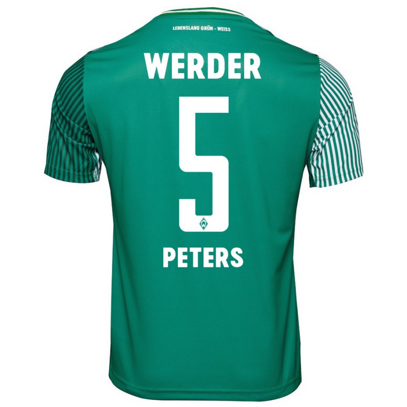 Kandiny Bambino Maglia Joshua Peters #5 Verde Kit Gara Home 2023/24 Maglietta