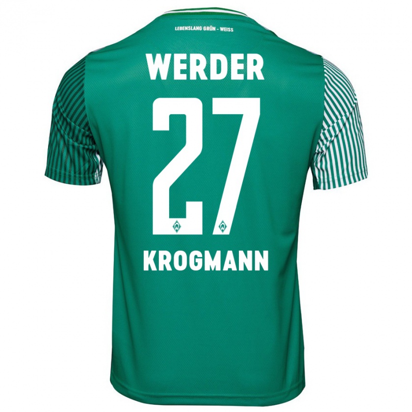 Kandiny Bambino Maglia Avid Krogmann #27 Verde Kit Gara Home 2023/24 Maglietta