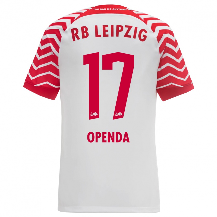 Kandiny Niño Camiseta Loïs Openda #17 Blanco 1ª Equipación 2023/24 La Camisa