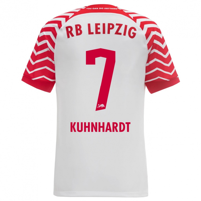 Kandiny Niño Camiseta Paul Kühnhardt #7 Blanco 1ª Equipación 2023/24 La Camisa