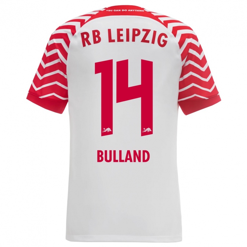 Kandiny Niño Camiseta Anton Bulland #14 Blanco 1ª Equipación 2023/24 La Camisa