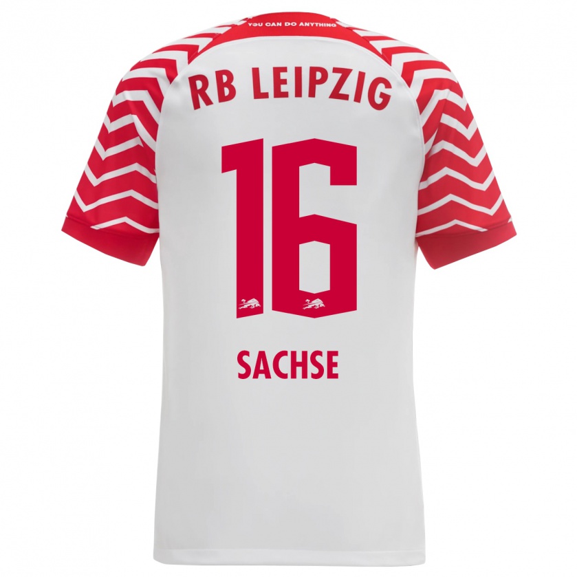 Kandiny Bambino Maglia Jakob Sachse #16 Bianco Kit Gara Home 2023/24 Maglietta