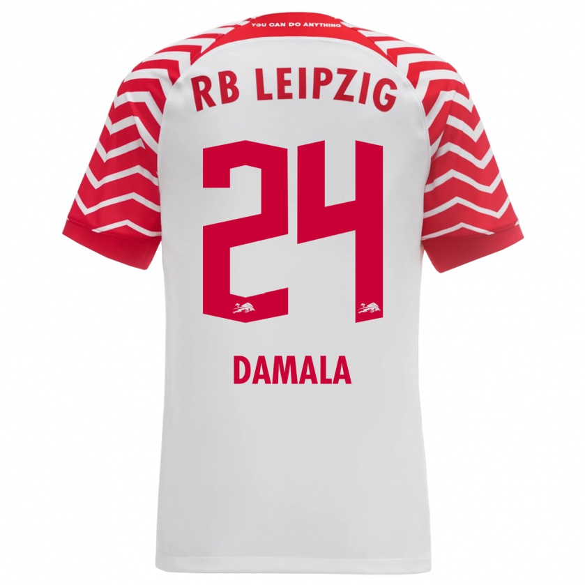 Kandiny Kinder Bilal Damala #24 Weiß Heimtrikot Trikot 2023/24 T-Shirt Österreich