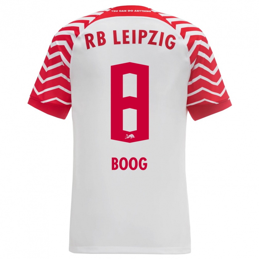 Kandiny Niño Camiseta Miguel Boog #8 Blanco 1ª Equipación 2023/24 La Camisa