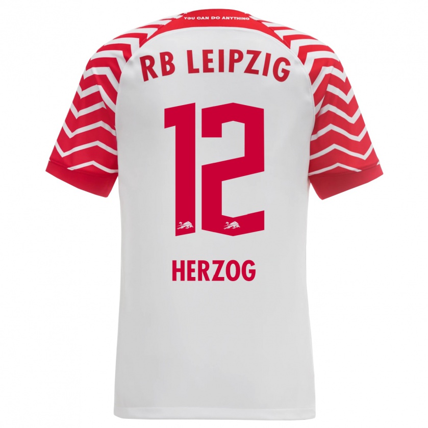 Kandiny Bambino Maglia Elvira Herzog #12 Bianco Kit Gara Home 2023/24 Maglietta