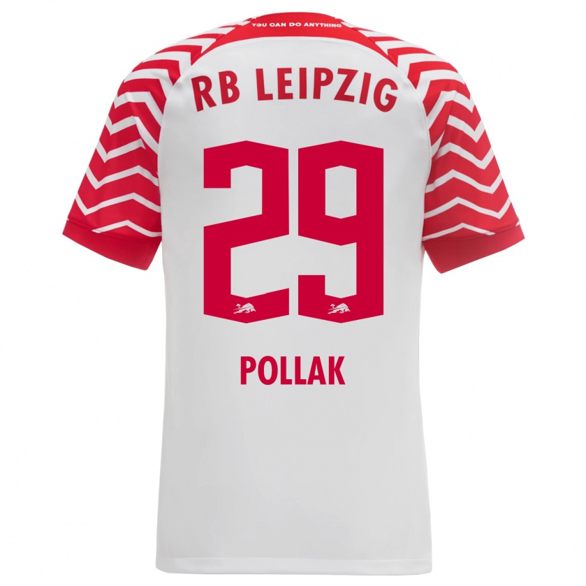 Kandiny Bambino Maglia Julia Pollak #29 Bianco Kit Gara Home 2023/24 Maglietta