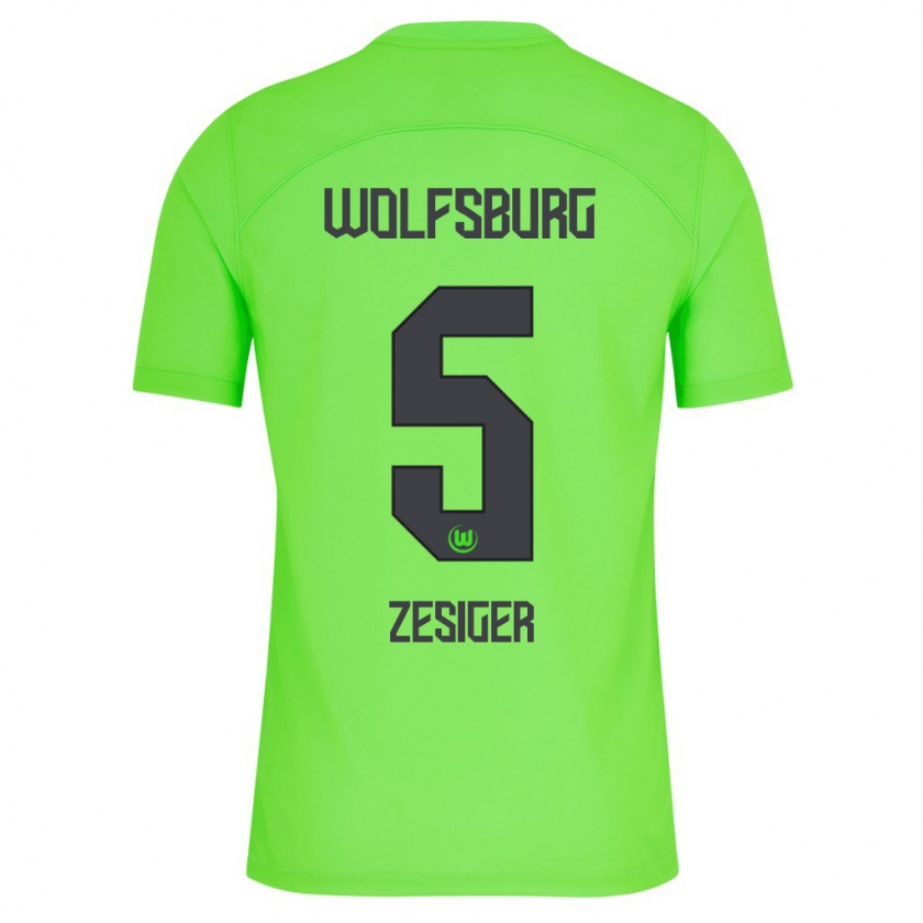 Kandiny Bambino Maglia Cédric Zesiger #5 Verde Kit Gara Home 2023/24 Maglietta