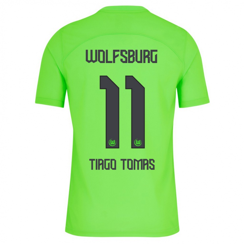 Kandiny Bambino Maglia Tiago Tomás #11 Verde Kit Gara Home 2023/24 Maglietta