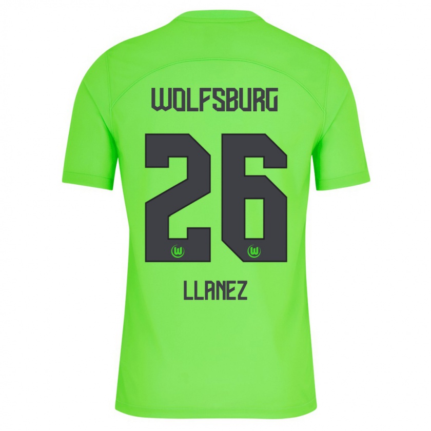 Kandiny Bambino Maglia Ulysses Llanez #26 Verde Kit Gara Home 2023/24 Maglietta