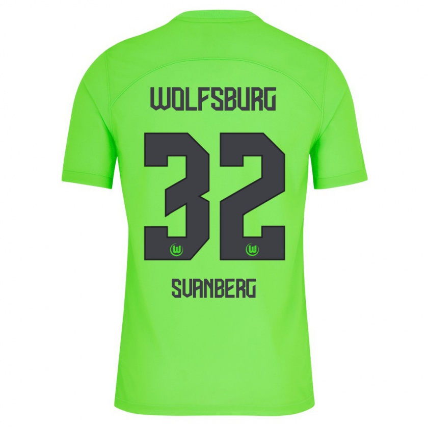 Kandiny Niño Camiseta Mattias Svanberg #32 Verde 1ª Equipación 2023/24 La Camisa México