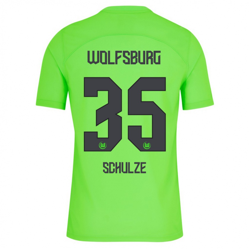 Kandiny Bambino Maglia Philipp Schulze #35 Verde Kit Gara Home 2023/24 Maglietta