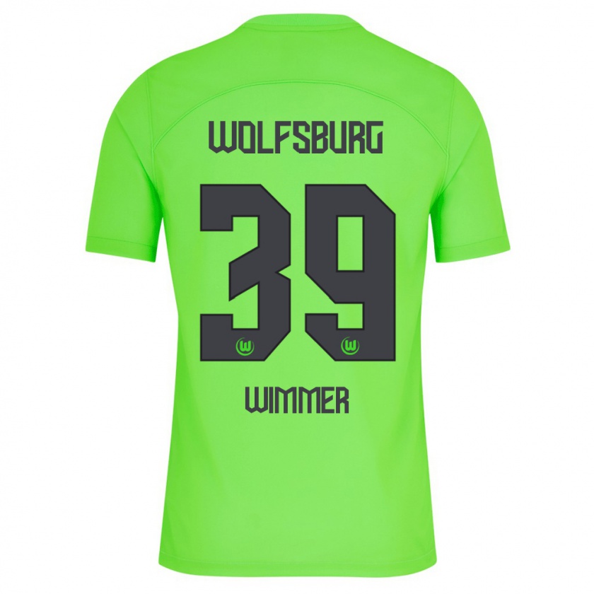 Kandiny Kinder Patrick Wimmer #39 Grün Heimtrikot Trikot 2023/24 T-Shirt Österreich