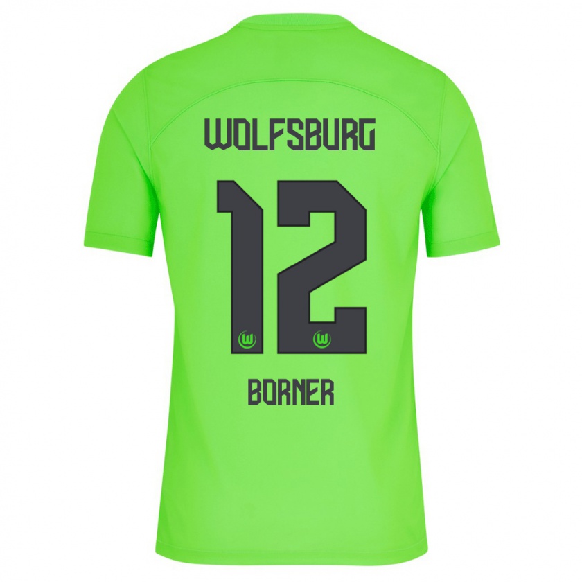 Kandiny Niño Camiseta Benedikt Börner #12 Verde 1ª Equipación 2023/24 La Camisa México