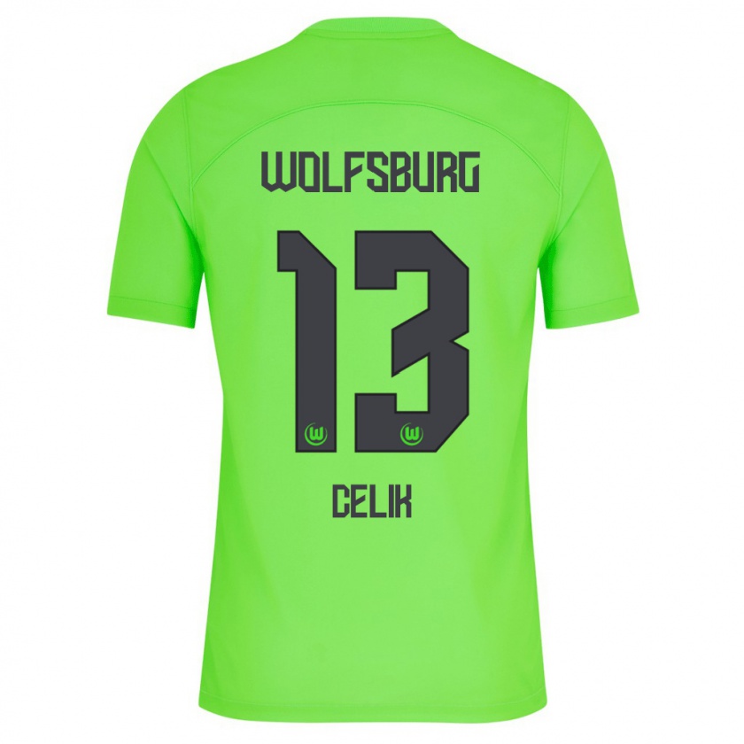 Kandiny Bambino Maglia Dennis Celik #13 Verde Kit Gara Home 2023/24 Maglietta