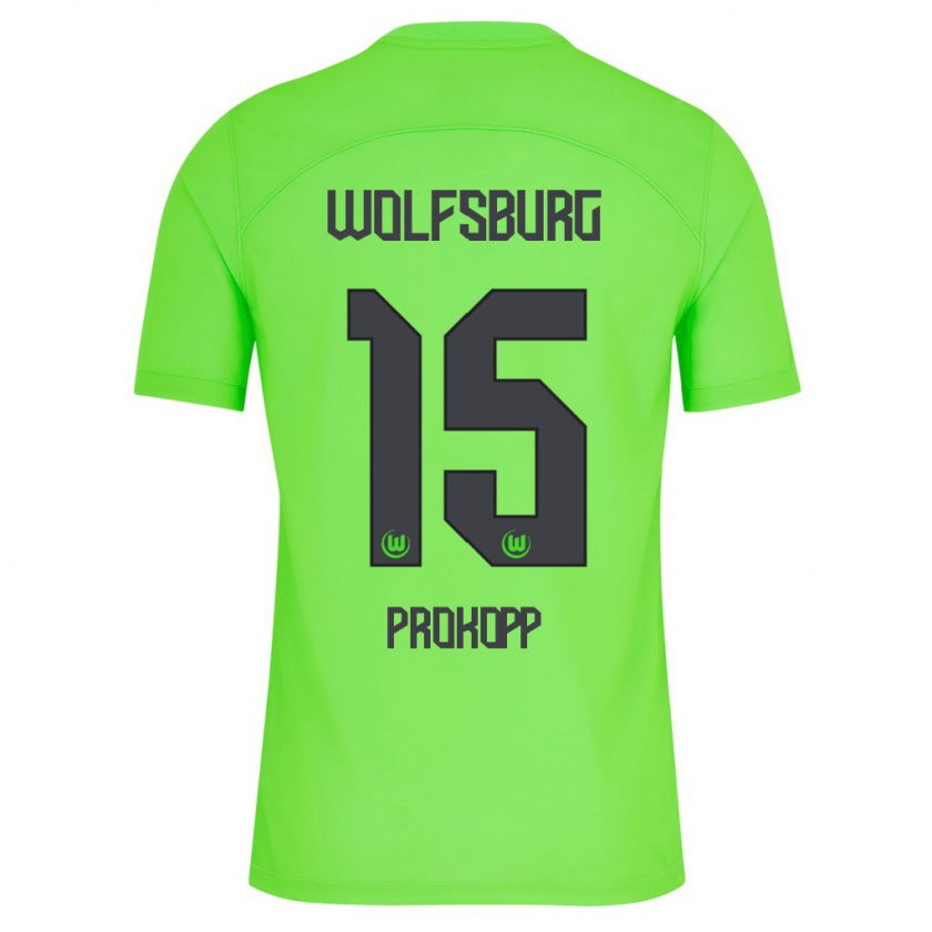 Kandiny Bambino Maglia Oskar Prokopp #15 Verde Kit Gara Home 2023/24 Maglietta