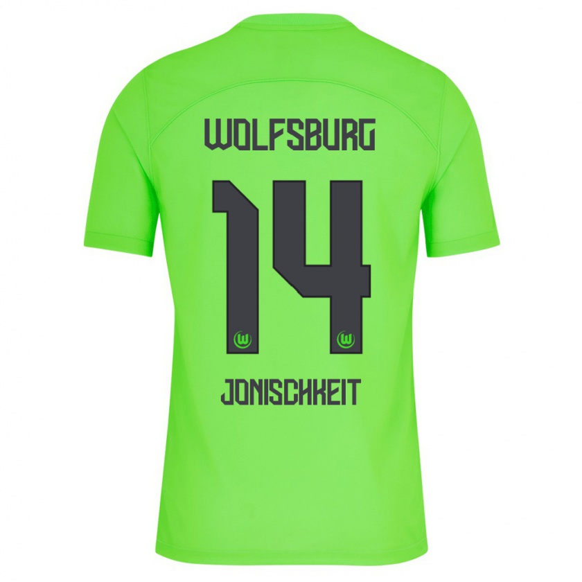 Kandiny Bambino Maglia Jamal Jonischkeit #14 Verde Kit Gara Home 2023/24 Maglietta