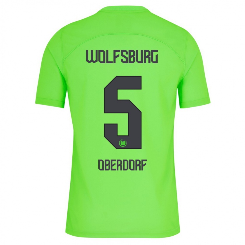 Kandiny Bambino Maglia Lena Oberdorf #5 Verde Kit Gara Home 2023/24 Maglietta