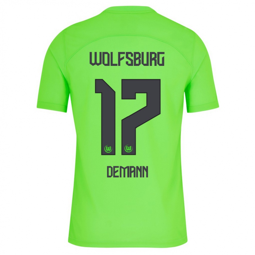 Kandiny Bambino Maglia Kristin Demann #17 Verde Kit Gara Home 2023/24 Maglietta