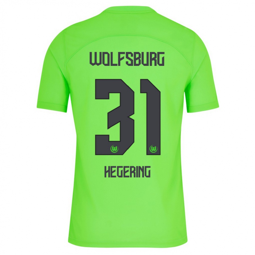 Kandiny Bambino Maglia Marina Hegering #31 Verde Kit Gara Home 2023/24 Maglietta