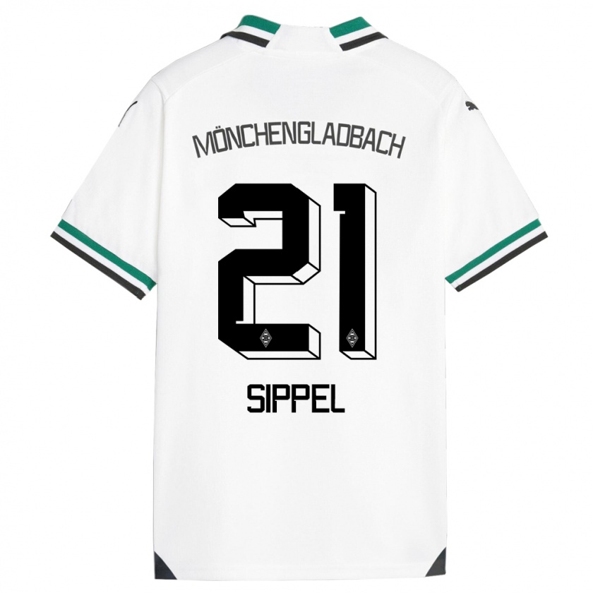 Kandiny Bambino Maglia Tobias Sippel #21 Bianco Verde Kit Gara Home 2023/24 Maglietta