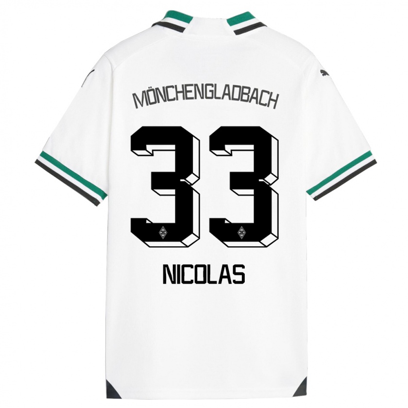 Kandiny Bambino Maglia Moritz Nicolas #33 Bianco Verde Kit Gara Home 2023/24 Maglietta