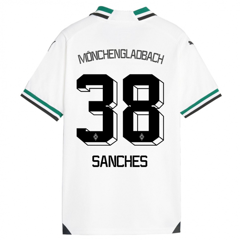 Kandiny Bambino Maglia Yvandro Borges Sanches #38 Bianco Verde Kit Gara Home 2023/24 Maglietta