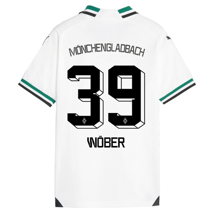 Kandiny Kinderen Maximilian Wöber #39 Wit Groen Thuisshirt Thuistenue 2023/24 T-Shirt België