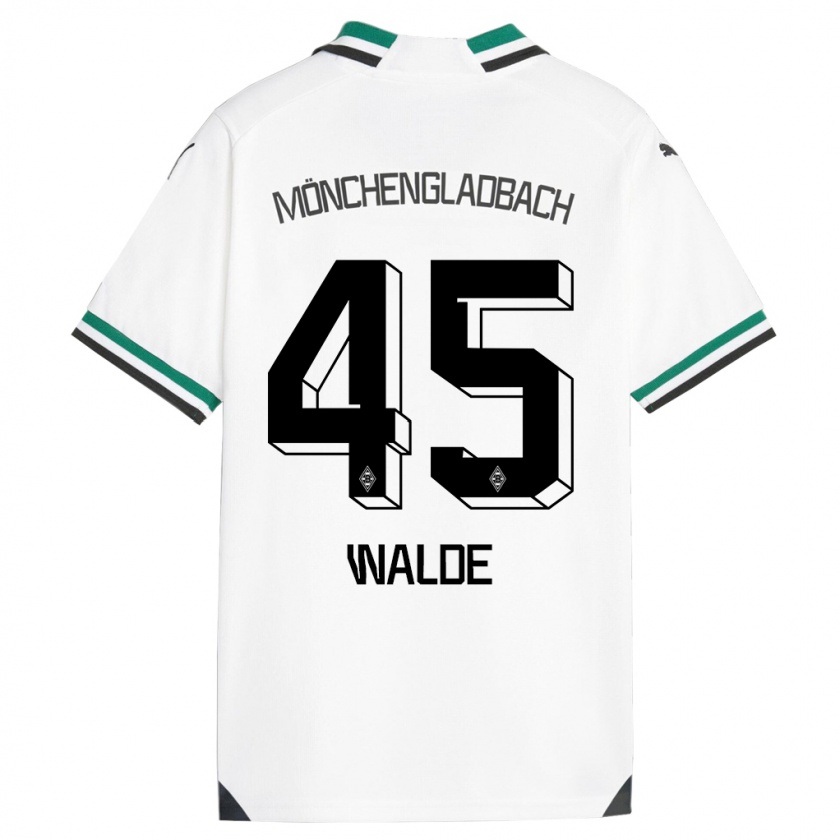 Kandiny Kinderen Simon Walde #45 Wit Groen Thuisshirt Thuistenue 2023/24 T-Shirt België