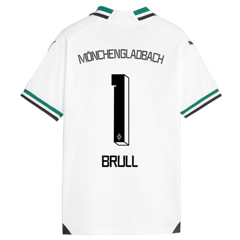 Kandiny Bambino Maglia Maximilian Brüll #1 Bianco Verde Kit Gara Home 2023/24 Maglietta