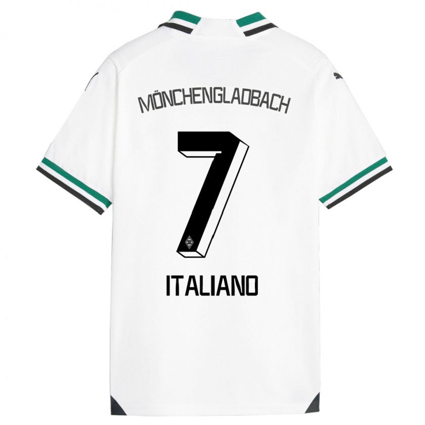 Kandiny Bambino Maglia Jacob Italiano #7 Bianco Verde Kit Gara Home 2023/24 Maglietta