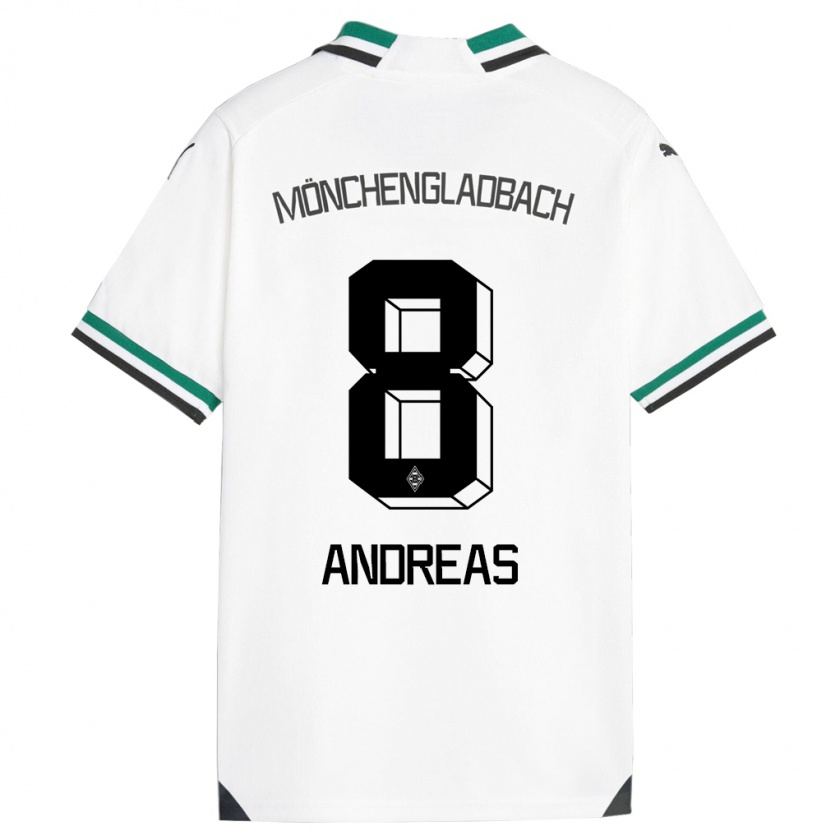 Kandiny Kinderen Noah Andreas #8 Wit Groen Thuisshirt Thuistenue 2023/24 T-Shirt België