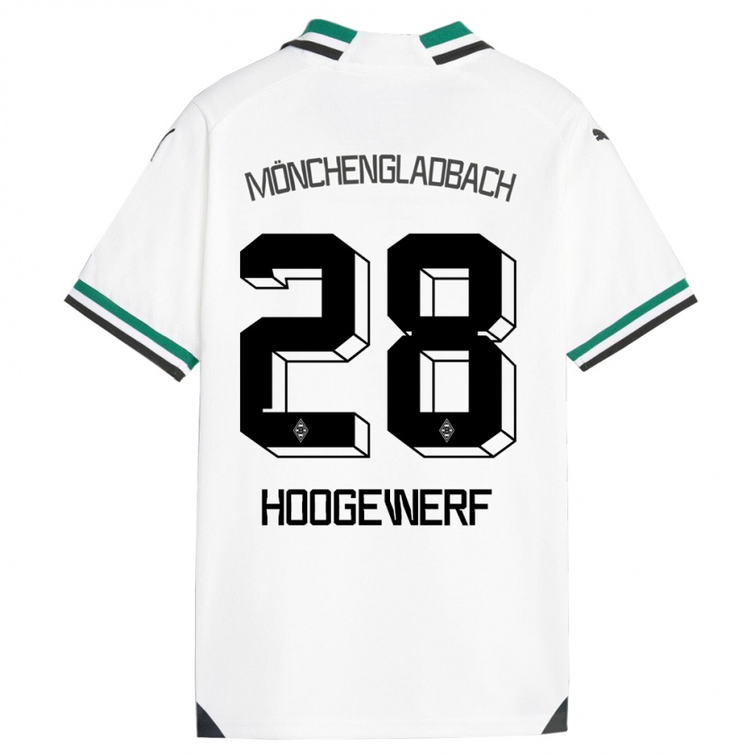 Kandiny Kinder Dillon Hoogewerf #28 Weiß Grün Heimtrikot Trikot 2023/24 T-Shirt Österreich