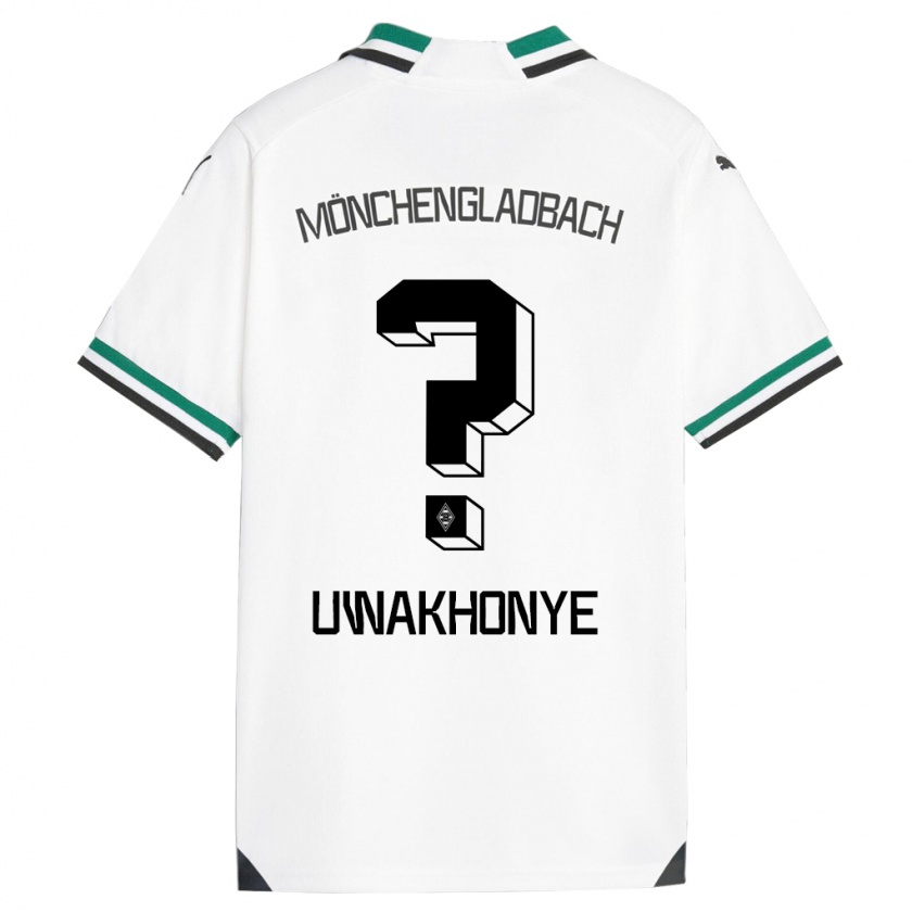 Kandiny Kinderen Joshua Uwakhonye #0 Wit Groen Thuisshirt Thuistenue 2023/24 T-Shirt België