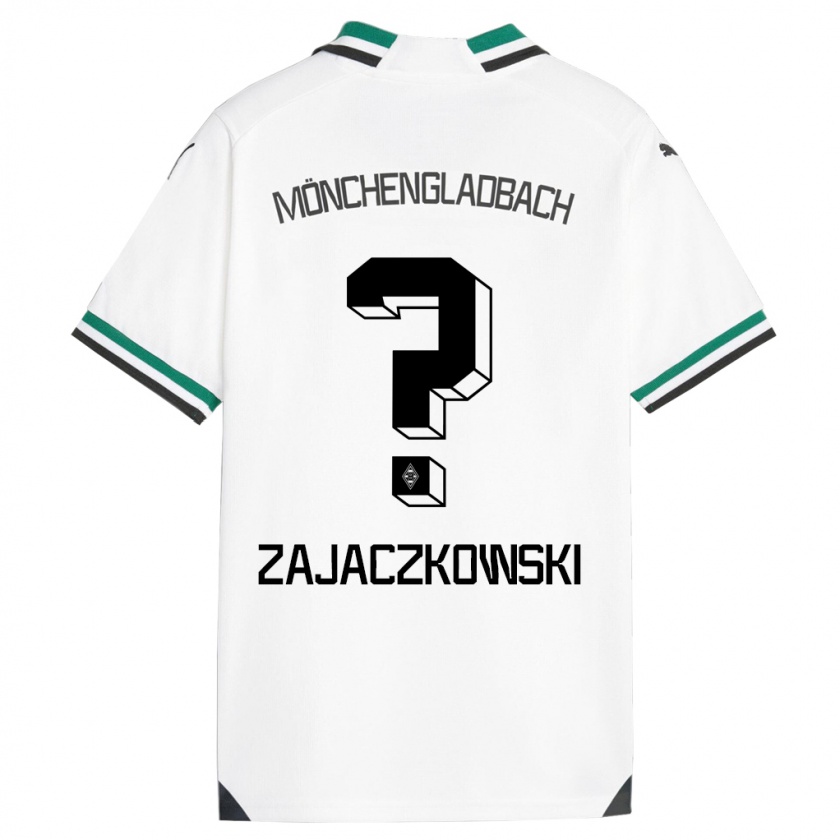 Kandiny Kinderen Vincent Zajaczkowski #0 Wit Groen Thuisshirt Thuistenue 2023/24 T-Shirt België