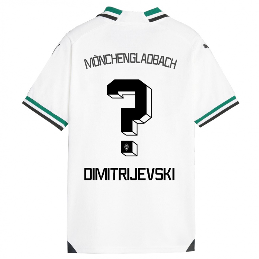 Kandiny Bambino Maglia Maximilian Dimitrijevski #0 Bianco Verde Kit Gara Home 2023/24 Maglietta