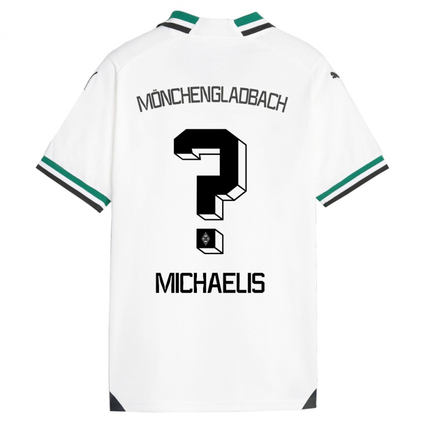 Kandiny Bambino Maglia Yannick Michaelis #0 Bianco Verde Kit Gara Home 2023/24 Maglietta