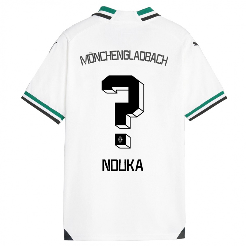 Kandiny Bambino Maglia Michael Nduka #0 Bianco Verde Kit Gara Home 2023/24 Maglietta