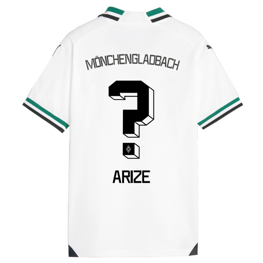 Kandiny Bambino Maglia David Arize #0 Bianco Verde Kit Gara Home 2023/24 Maglietta