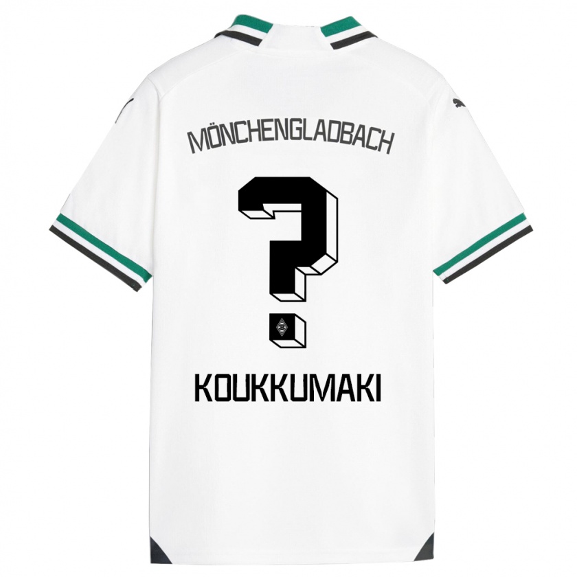 Kandiny Bambino Maglia Taavi Koukkumäki #0 Bianco Verde Kit Gara Home 2023/24 Maglietta