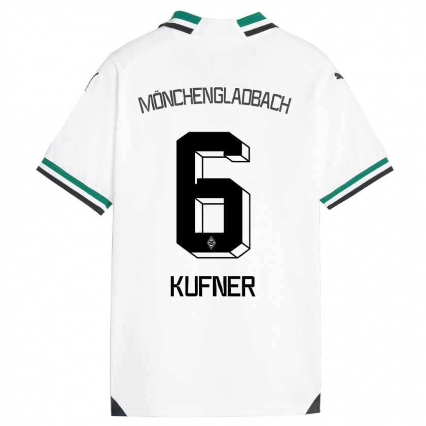 Kandiny Bambino Maglia Anne-Catherine Kufner #6 Bianco Verde Kit Gara Home 2023/24 Maglietta