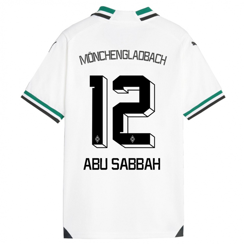 Kandiny Bambino Maglia Sarah Abu Sabbah #12 Bianco Verde Kit Gara Home 2023/24 Maglietta