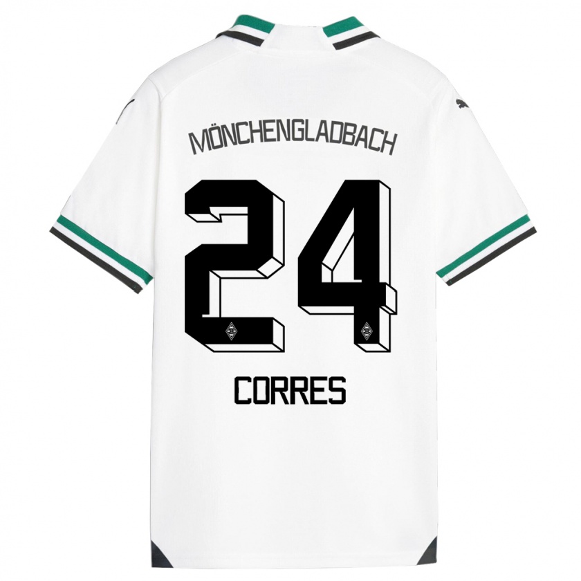 Kandiny Bambino Maglia Carolin Corres #24 Bianco Verde Kit Gara Home 2023/24 Maglietta